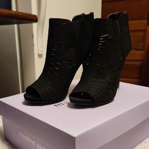 Madden Girl Black Cutout Heels